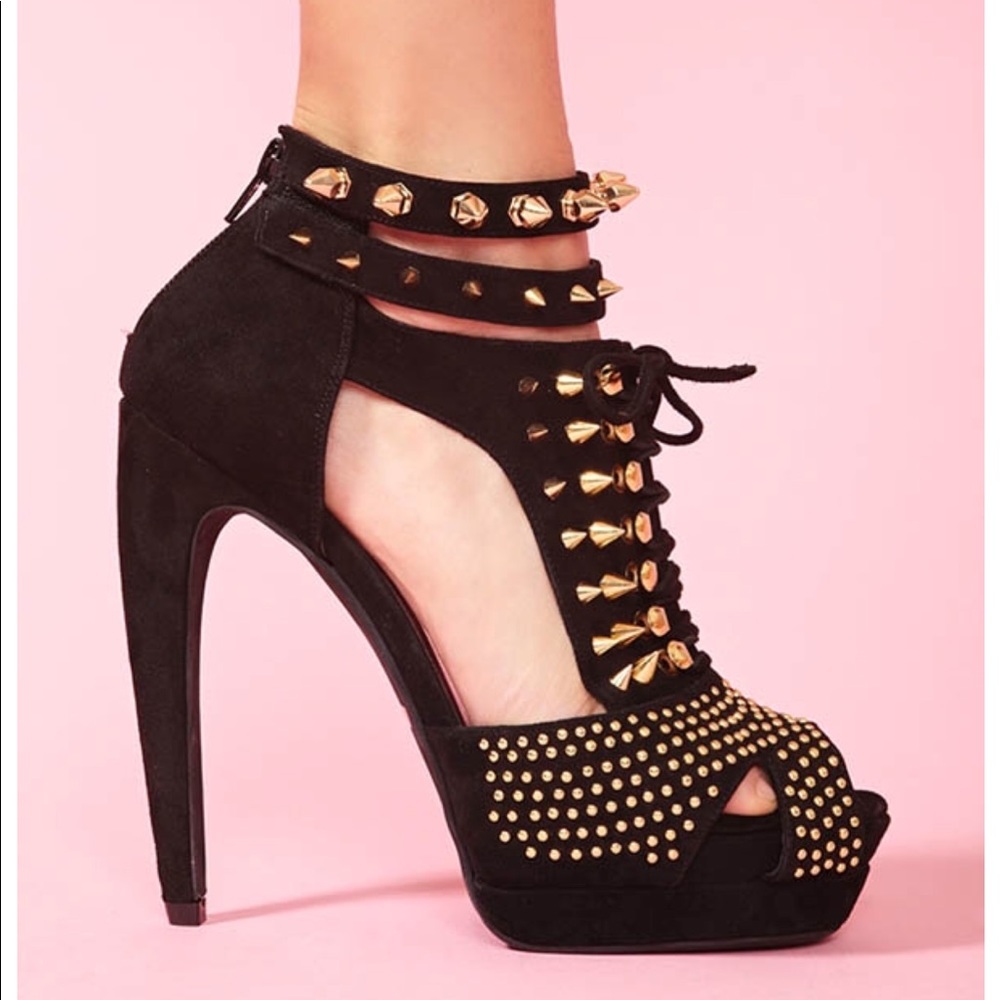 Jeffrey Campbell studded high heel sandals